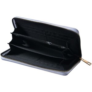 Juleeze JZWA0201 Geldbörse Katzenmotiv Blauäugig Grau 19x10cm