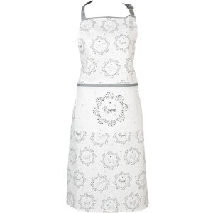 Clayre & Eef LGD41 Küchenschürze Hundeprint...