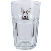 Clayre & Eef RAEGL0004 Hase Trinkglas Transparent 300ml 7x12cm