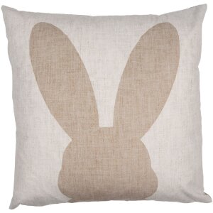 Clayre & Eef RUB24 Kissenhülle Hase Motiv Beige...