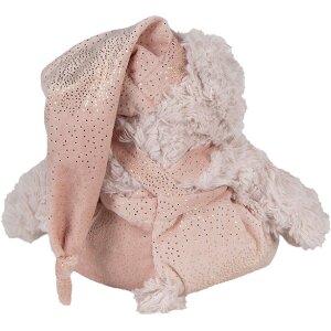 Clayre & Eef TW0593 Urs de pluș 20x18x22 Roz jucărie de pluș