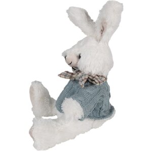 Clayre & Eef TW0601 Iepuraș de pluș Albastru 22cm