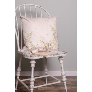 Clayre & Eef WFF22 Husă de pernă Flora & Fauna 45x45 Bej Verde