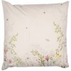 Clayre & Eef WFF22 Husă de pernă Flora & Fauna 45x45 Bej Verde