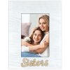 ZEP Holz-Fotorahmen Lilly 10x15 cm weiß Aufsteller Sisters Schriftzug