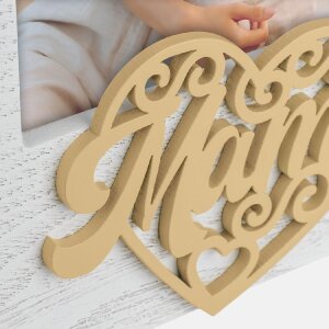 ZEP Beatrice ES Ramă foto din lemn 10x15 cm cu inimioară și text Mamá