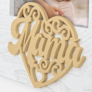 ZEP Beatrice ES Ramă foto din lemn 10x15 cm cu inimioară și text Mamá