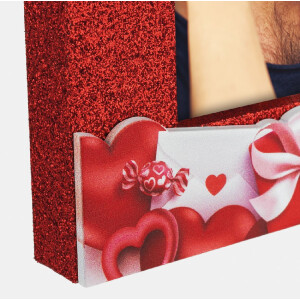 ZEP Ramă Foto Lemn Deva Orizontală 10x15 cm Roșie Sclipitoare