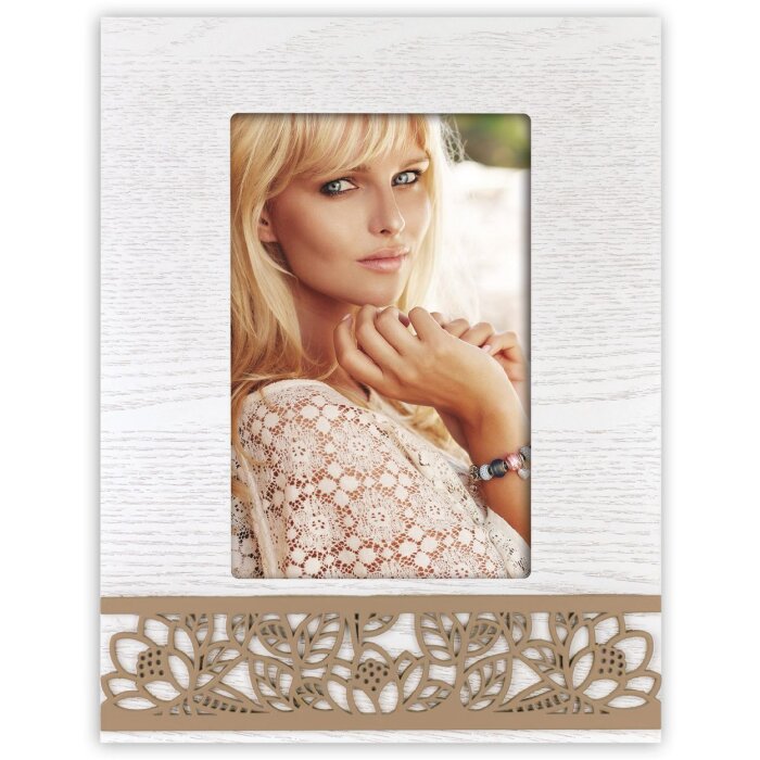 ZEP Holz-Fotorahmen Erin weiß 10x15 cm