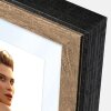 ZEP MDF-Fotorahmen Roma braun 15x20 cm mit Passepartout 10x15 cm