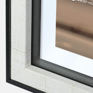 ZEP Cadru foto MDF Roma alb 18x24 cm cu passe-partout 13x18 cm