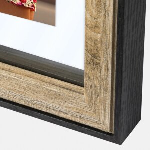 ZEP MDF-Fotorahmen Roma creme 20x30 cm mit Passepartout 15x20 cm