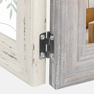 ZEP Imperia Ramă Foto Dublă 3 Fotografii 10x15 cm Lemn Natural/Alb/Gri