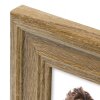 ZEP Doppelrahmen Imperia 3 Fotos 13x18 cm 56x23,5 cm Naturholz Weiß Grau