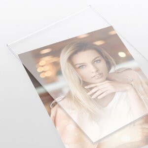 ZEP Glitter-Fotorahmen Wynn Schnee weiß 10x15 cm