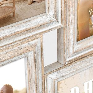 ZEP Gallery ramă foto Rosel cadru din lemn natural 39x37 cm 4 fotografii 10x15 13x18 cm