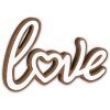 ZEP Cuvier Holzdeko Schriftzug Love Braun Weiß 30x20cm