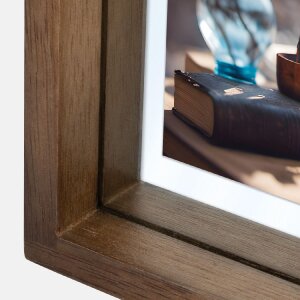 ZEP Holz-Fotorahmen Vittel braun 15x20 cm Floatglas