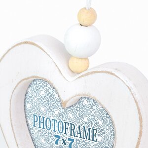 ZEP galerie foto din lemn Delia 3 fotografii 9x9 cm inimă 45x36 cm