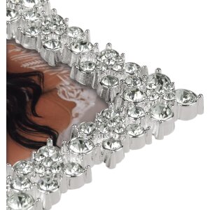 ZEP Metall-Portraitrahmen Rossini 13x18 cm Silber mit Strasssteinen