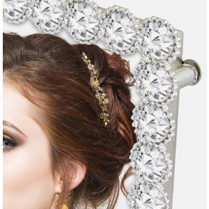 ZEP Metall Rama Foto Amleto 10x15/13x18 cm cu Pietre Prețioase