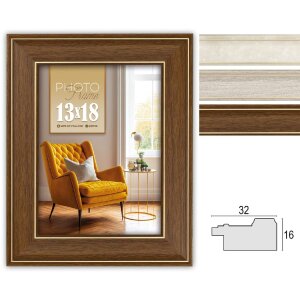 Rama foto Venezia 10x15 - 20x30 cm cu margine aurie