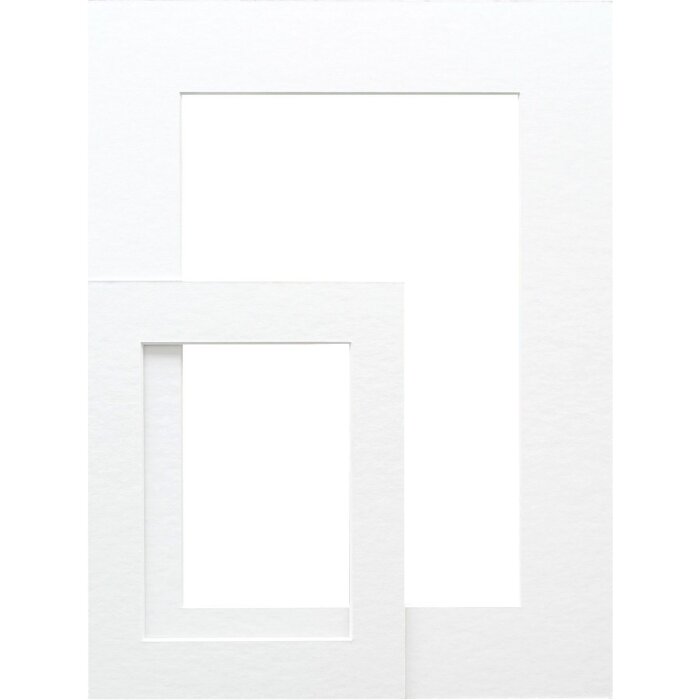 Deknudt SP109 Passepartout extra weiß Ausschnitt 15x23 cm