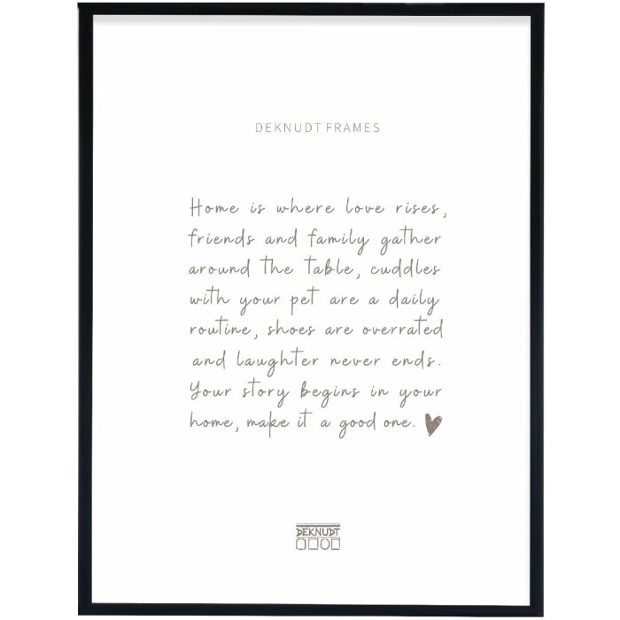 Ramă foto Deknudt S027S2 Aluminiu Negru 30x45 cm