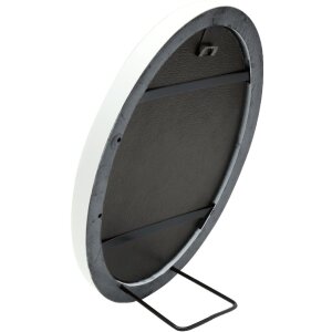 Deknudt S100F1 Cadru oval alb 13x18 cm plastic sticlă transparentă 1,7 cm mulură