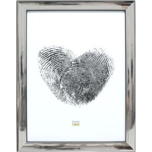Deknudt S45ND1 Bilderrahmen Silber Schwarz 21x29 7 cm Kunststoff Glas