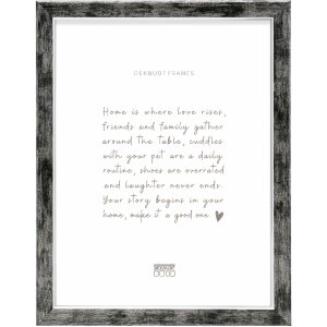 Deknudt S45YE2 Holzrahmen Schwarz Silberkante 15x20cm