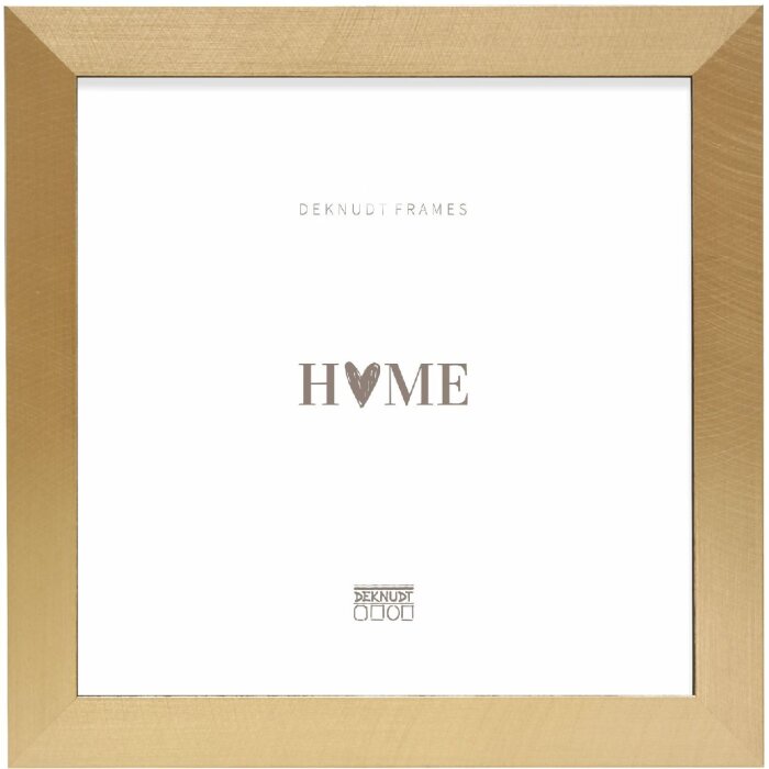 Deknudt S47BB2 Bilderrahmen 13x13 cm schwarz/gold Kunststoff klarglas
