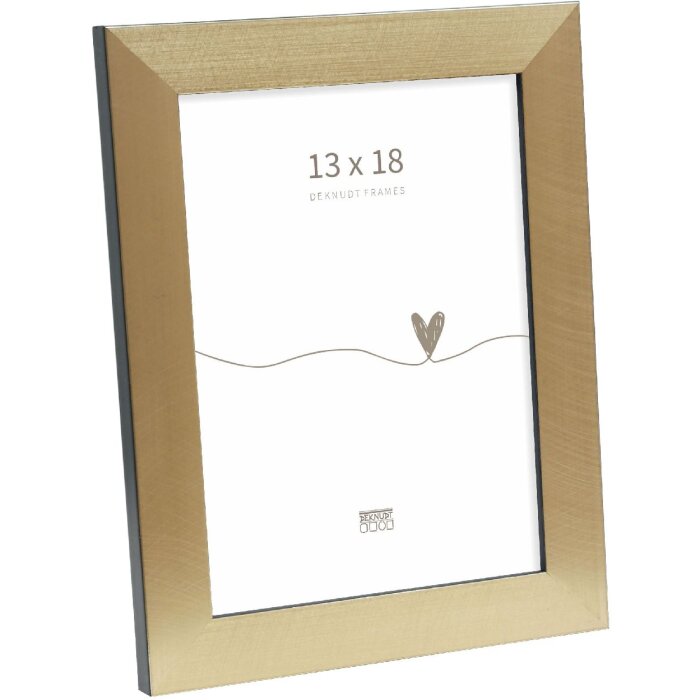 Deknudt S47BB2 Rama foto 13x18 cm negru auriu plastic sticla clara