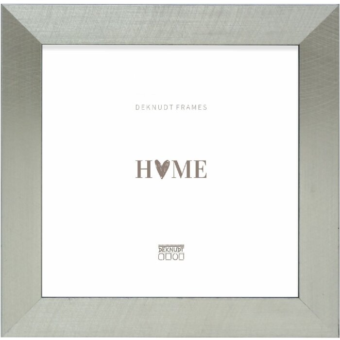 Deknudt S47BE2 Bilderrahmen 13x13 cm silber schwarz Kunststoff Klarglas