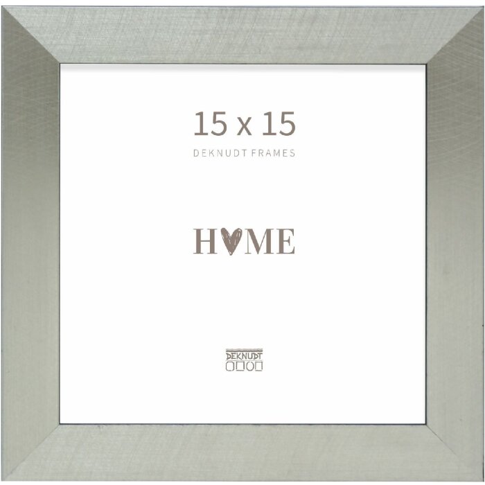 Ramă Foto Deknudt S47BE2 15x15 cm Argintiu/Negru Sticlă Transparentă
