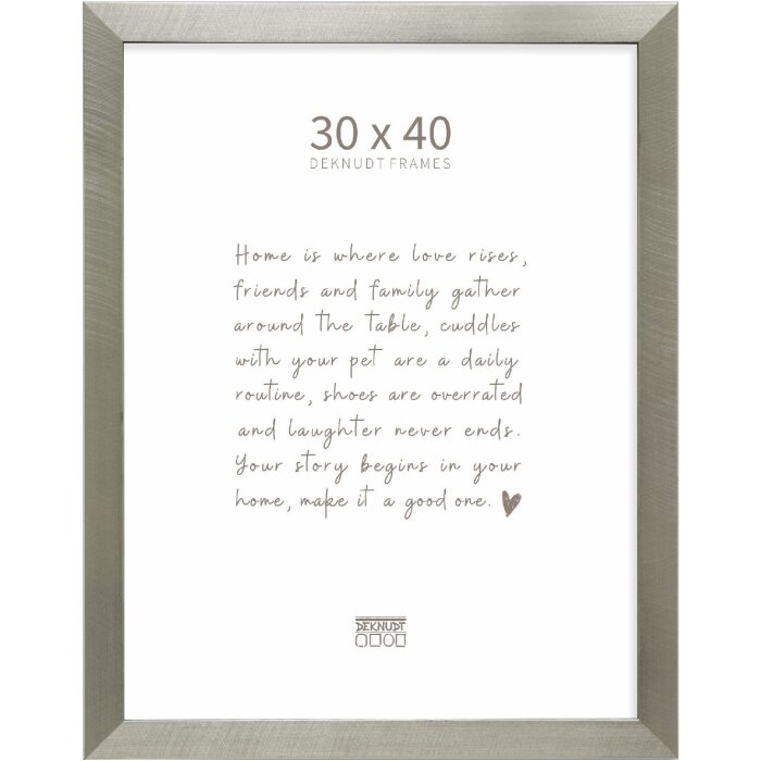 Deknudt S47BE2 Rama foto plastic argintiu/negru 30x40