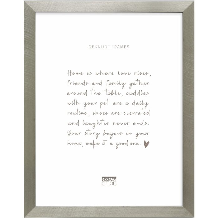 Deknudt S47BE2 Bilderrahmen Silberfarben Schwarze Kante 40x50cm