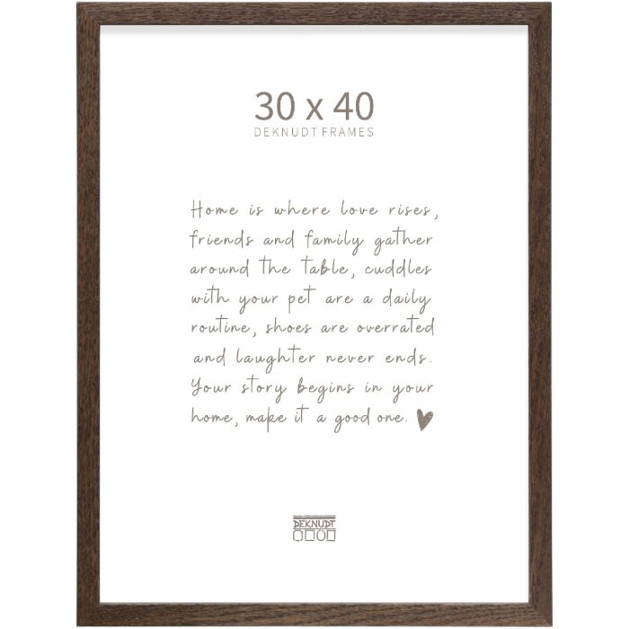Deknudt S47CJ3 Cadru Foto Stejar Închis 30x40cm