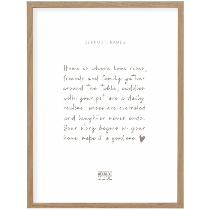Deknudt S47DJ1 Cadru foto din lemn masiv de stejar 30x45 cm