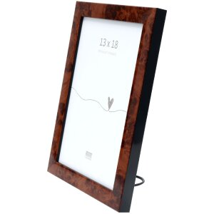 Deknudt S47EG1 – Rama foto lemn natur cu margine neagră 10x15 cm