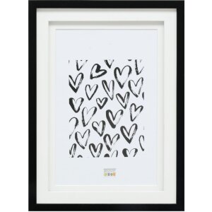 Deknudt S65KK2 Bilderrahmen Schwarz Doppel-Passepartout 20x30 cm