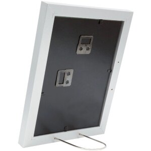 Deknudt S66KD1 Bilderrahmen Silber Weißes Passepartout 10x15 cm