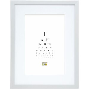 Deknudt S66KD1 Bilderrahmen Silber Weißes Passepartout 10x15 cm