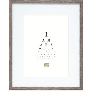 Deknudt S66KH3 cadru stejar culoare gri alb passe-partout 10x15 cm