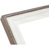 Deknudt S68VG2 Bilderrahmen Weiß mit Braun-Grauer Kante 13x18 cm