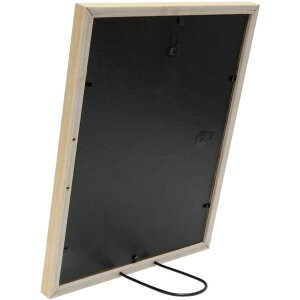 Deknudt S43AH1 Bilderrahmen Naturholzfarbe mit Passepartout 15x20 cm bis 40x50 cm