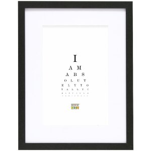 Deknudt S66KF2 Bilderrahmen Schwarz mit Weißem...