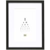 Deknudt S66KF2 Bilderrahmen Schwarz Weißes Passepartout 60x80 cm 50x70 cm