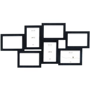 Deknudt S68UC2 Rama de perete neagră 10x15 cm pentru 7...