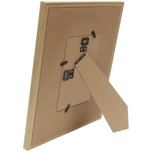 Deknudt S68UE3 Bilderrahmen Naturholzfarbe Beige Leinen 13x18 cm